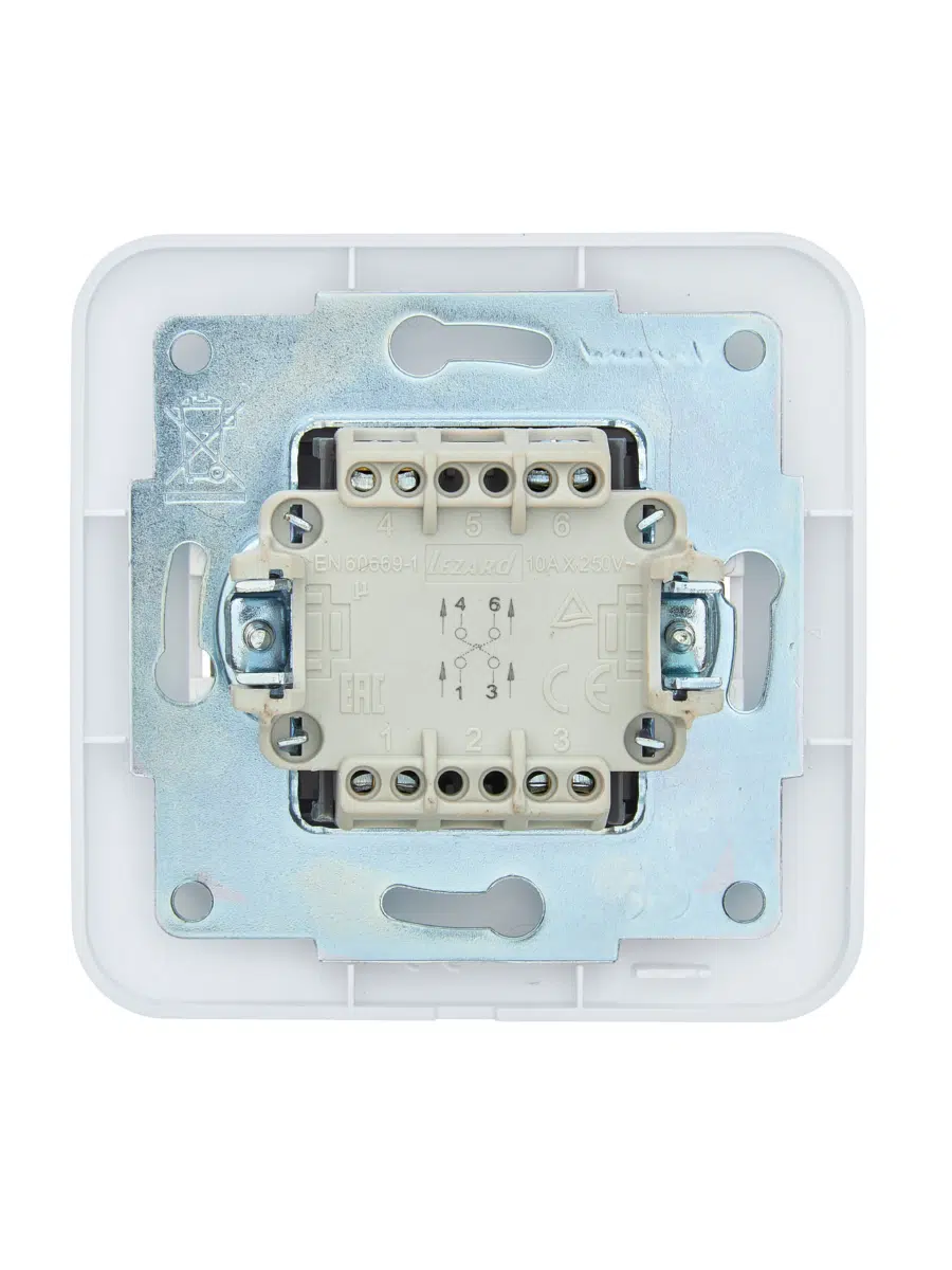 ASTI Выключатель промежуточный белый LEZARD 7081-0202-107 - Вид №2