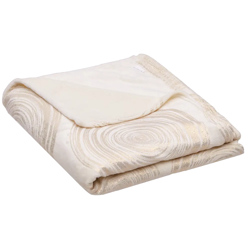 Плед Золотые сферы 180x200 см микрофибра бело-золотой Ardenza Новогодняя STLM-2067904 - Вид №2