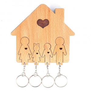 1501-41 Ключница «семья с сыном и дочерью» Mimi