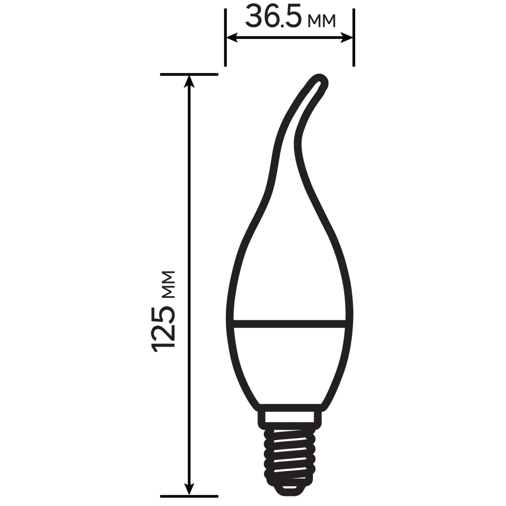 Лампа светодиодная Lexman Candle CF35 E14 175-250 В 7 Вт прозрачная 600 лм теплый белый свет 82991624 STLM-2119782  - Вид №4