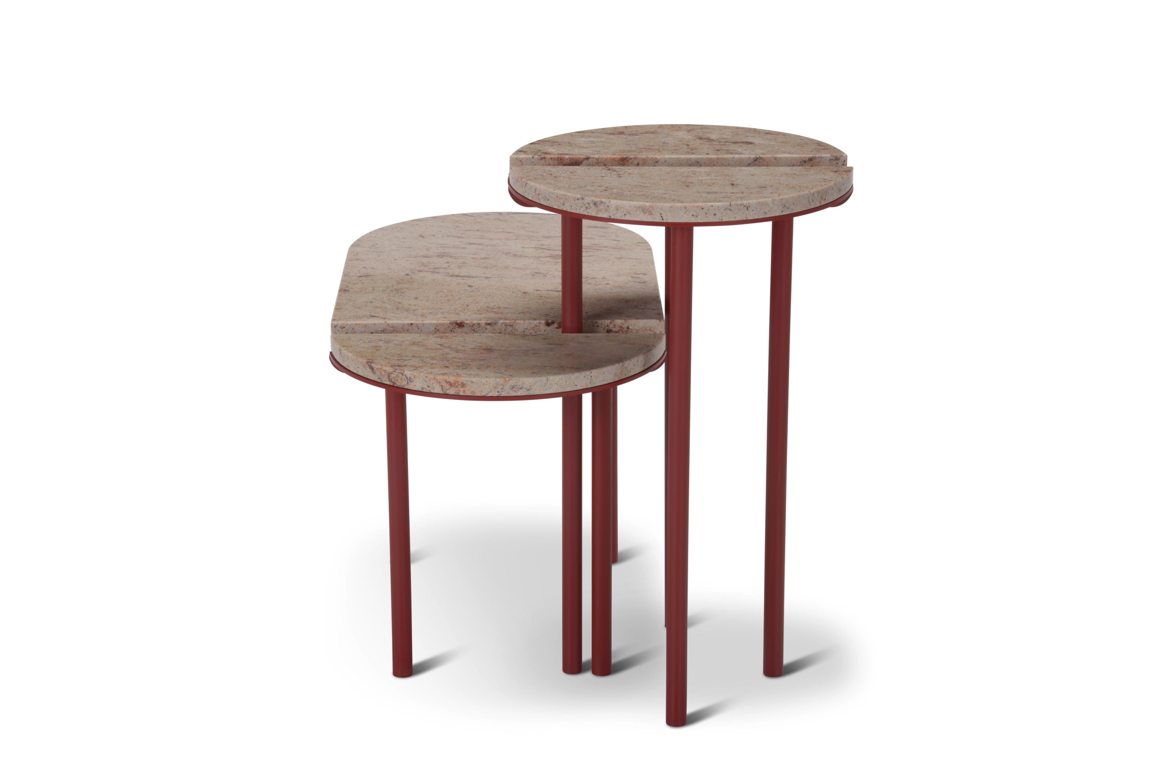 Овальный мраморный журнальный столик Shivakashi Adrenalina Orit ARCH-00127250 - Вид №1