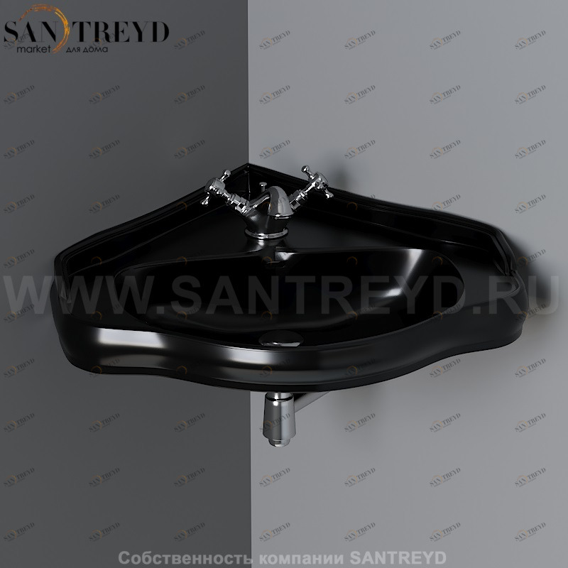 103204 Подвесная раковина настенная прямоугольная Kerasan RETRO