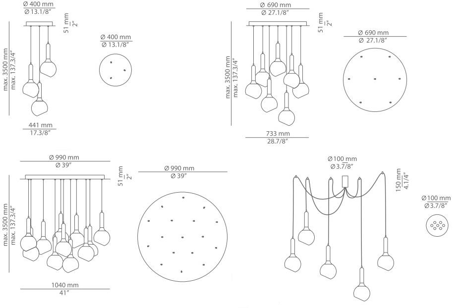 Estiluz Подвесной светильник из стекла Luck T-2443 - Вид №17