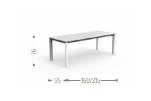 Керамический выдвижной садовый стол Talenti ARCH-00004738 - Вид №5