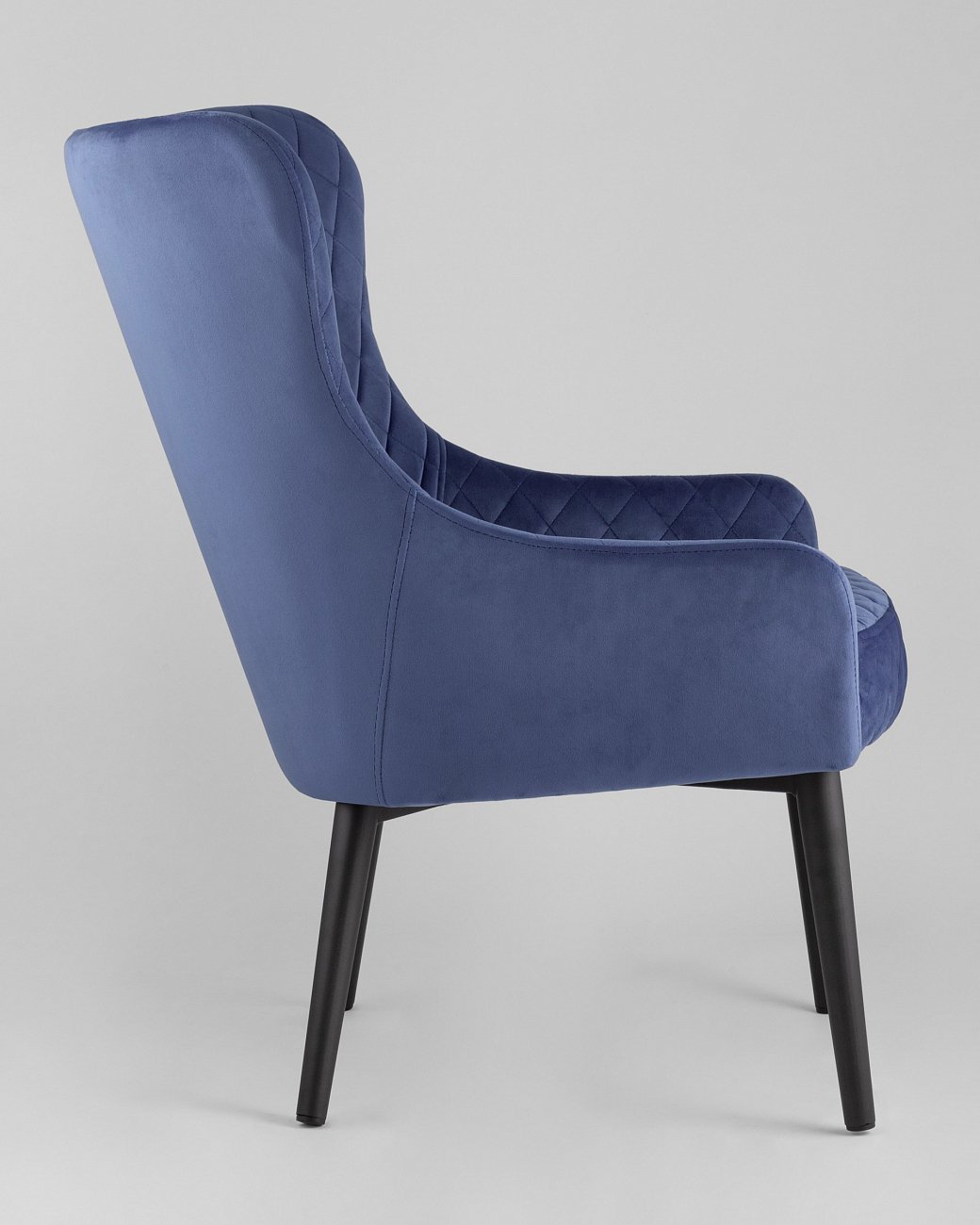 Кресло мягкое с ушами королевский синий "Ститч" STOOL GROUP ДИЗАЙНЕРСКИЕ 00-3881935 Синий  - Вид №3