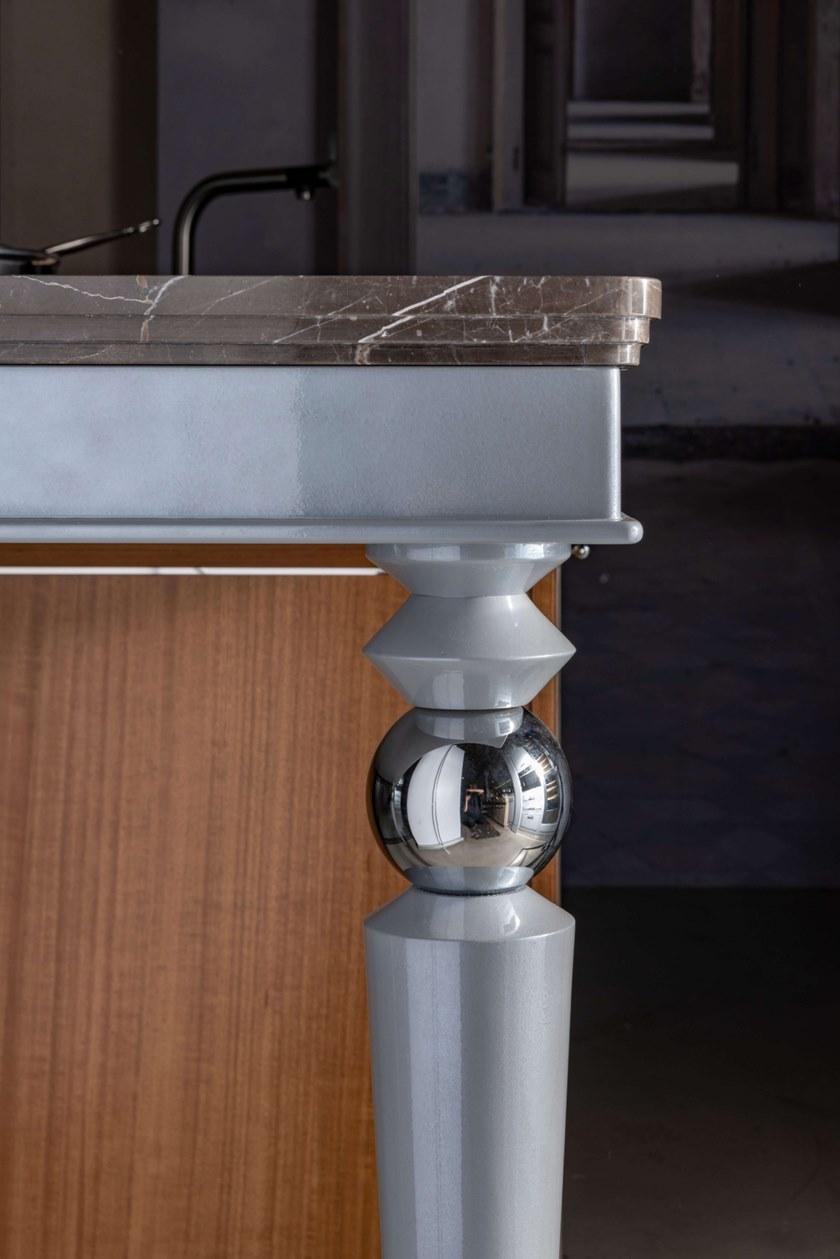 Martini Interiors Кухня на заказ из эвкалипта с ручками с полуостровом Essenza sun-id-1470554 - Вид №8