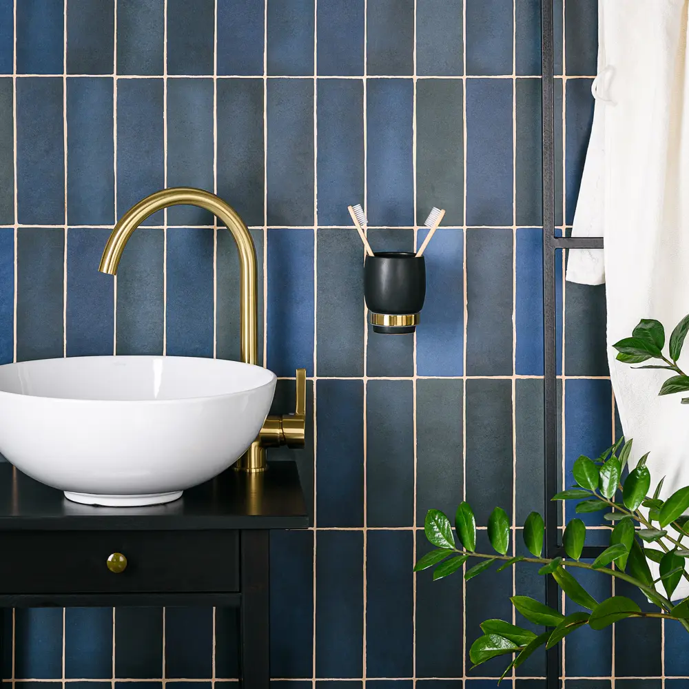 Стакан для зубных щеток Moroshka Oro Nero металл цвет чёрный/золотой STLM-2112045 - Вид №5