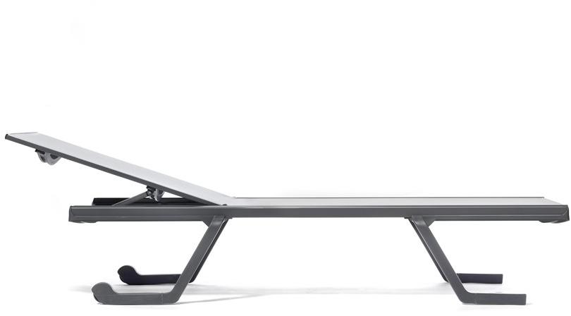 GABER Садовый шезлонг штабелируемый из сетки на колесиках sun-id-1384578 - Вид №4