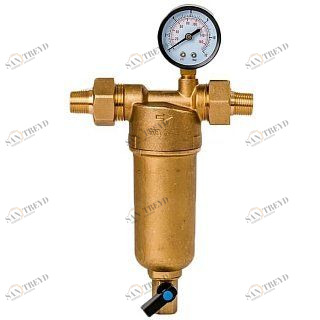 Гейзер Бастион 122 1/2" с манометром для горячей воды 32672