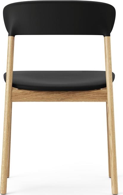 1401020 Herit Обивка для стульев Oak Spectrum Leather Black Normann Copenhagen  - Вид №3