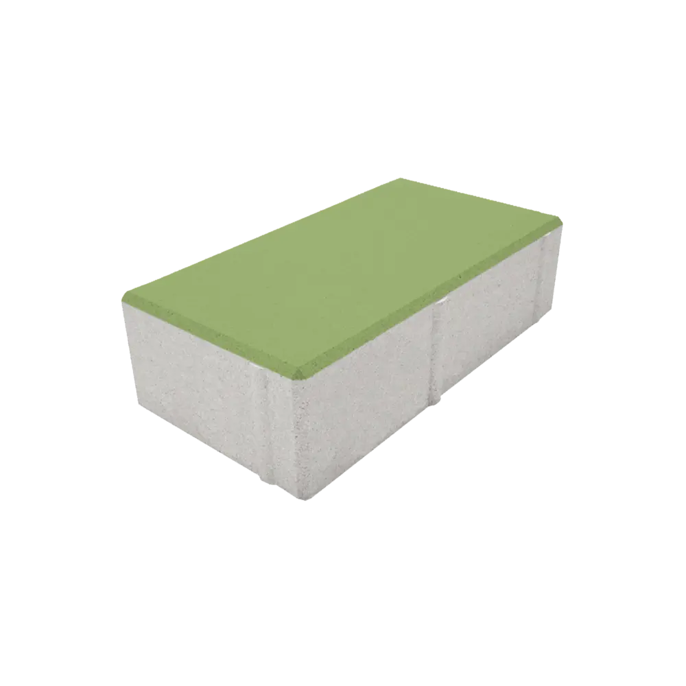 Плитка тротуарная Призма двухслойная 200x100x60 мм зеленый Santreyd STLM-2189295