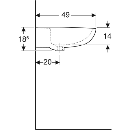 K91165000 Раковина Kolo Rekord Geberit  - Вид №14
