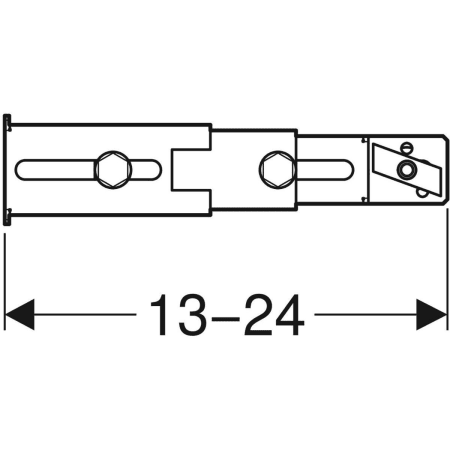 111.064.00.1 Комплект крепления ножек к задней стенке Geberit Duofix Geberit  - Вид №2