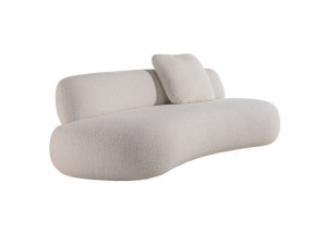 3-местный изогнутый тканевый диван