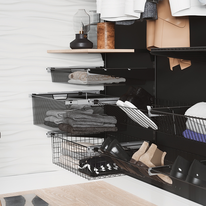 Корзина мелкосетчатая , 555х410х185 мм, чёрный LJPS0324 Public Steel Россия  - Вид №3