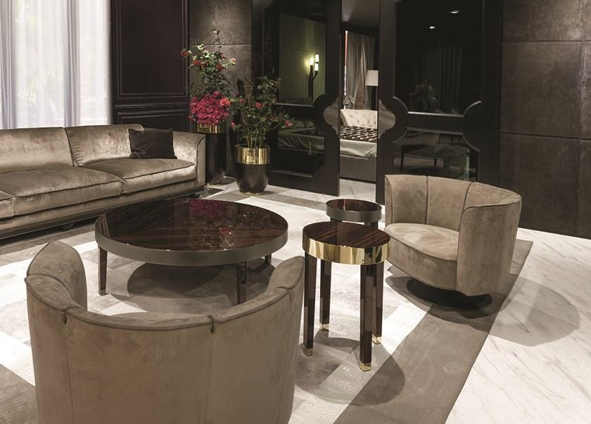 Longhi Круглый деревянный журнальный столик Loveluxe 2015 – regency collection Y 727 - Вид №1