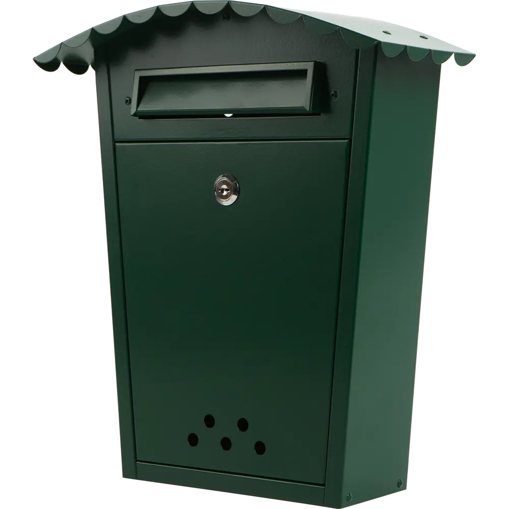 Почтовый ящик «Волна», нержавеющая сталь, цвет тёмно-зелёный Santreyd STLM-2114104