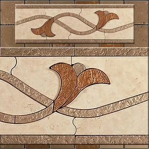 БОРДЮР ИЗ МРАМОРА LI-1 SKALINI FLORAL