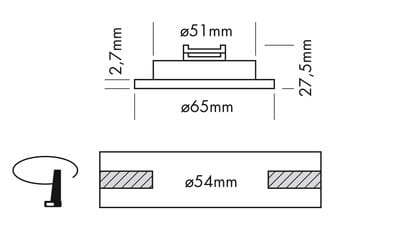 Алюминиевый регулируемый светодиодный прожектор Proled кабинет ARCH-00122470 - Вид №2