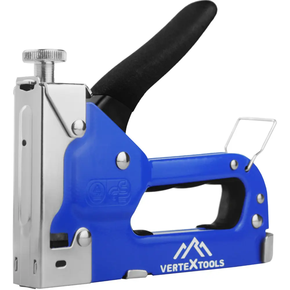 Степлер VERTEXTOOLS 0042-01 с регулировкой удара для скоб типа 53 89402971 STLM-1565731