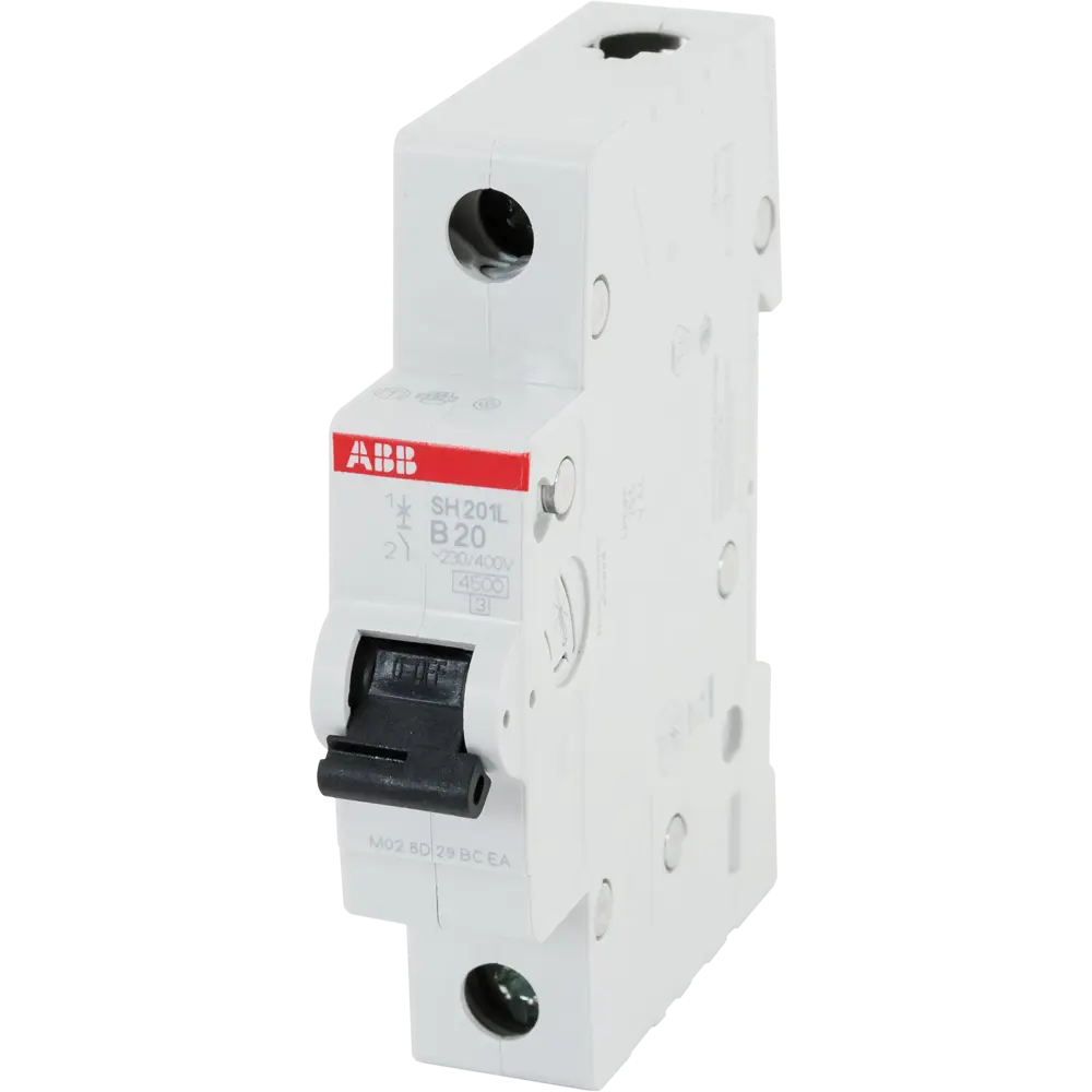 Автоматический выключатель ABB SH201L 1P B20 А 4.5 кА 2CDS241001R0204 STLM-2072379
