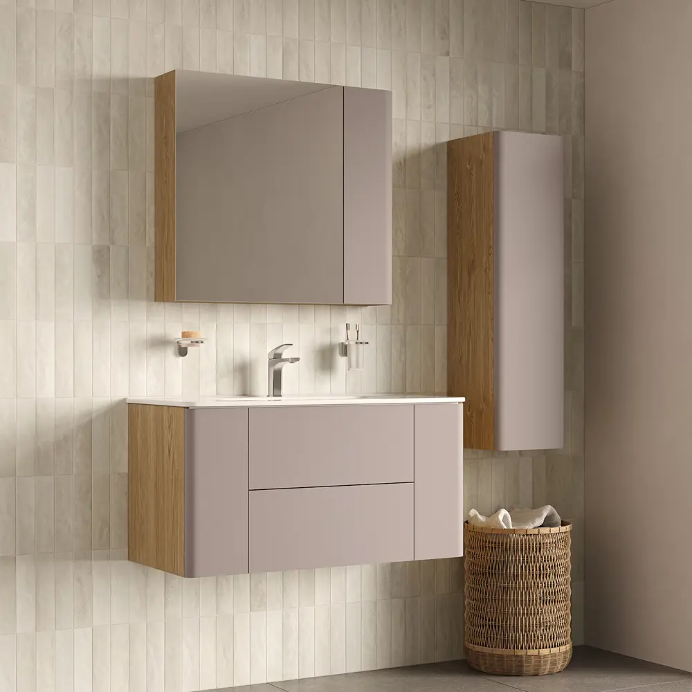 Дверь для мебели в ванной Iddis Lahta LAH10C0i89 100 см МДФ цвет капучино STLM-2174466 - Вид №2