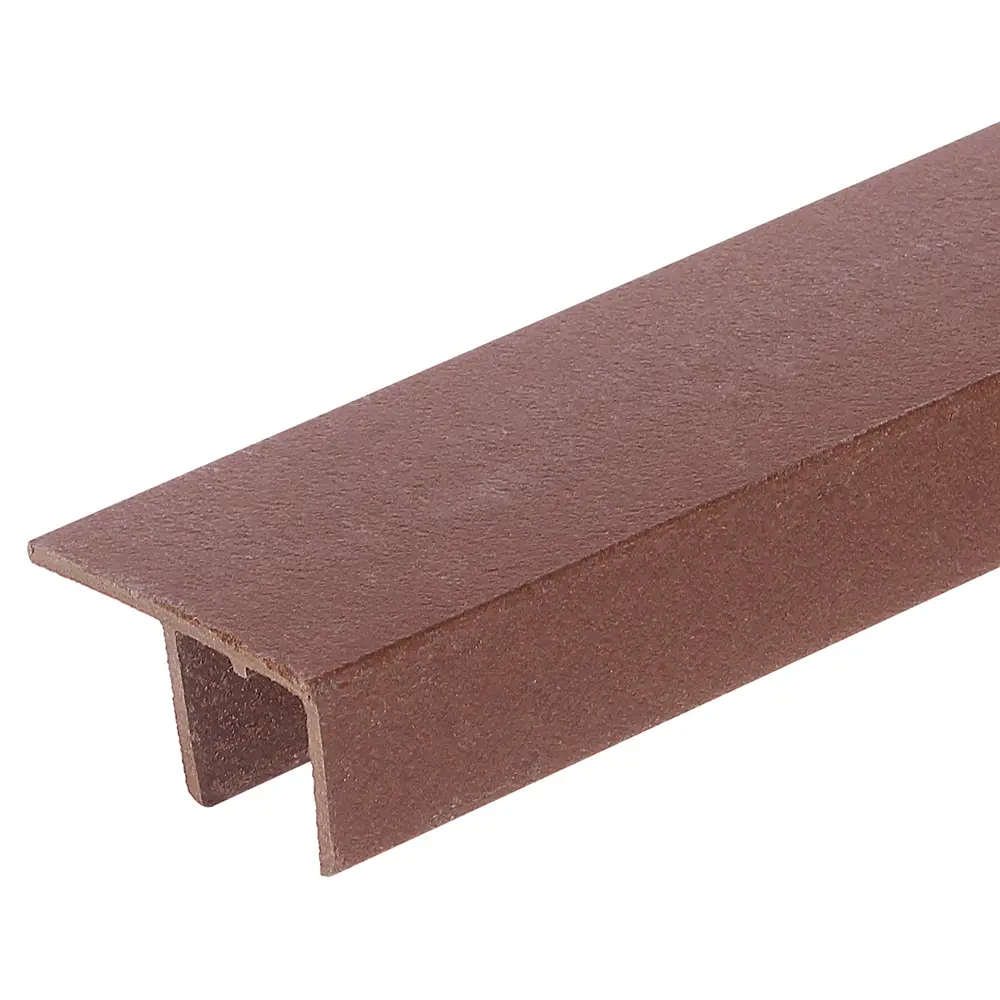 F-профиль для террасной доски ITP 3000x63.5x30 мм ДПК цвет вишня STLM-2197459 - Вид №1