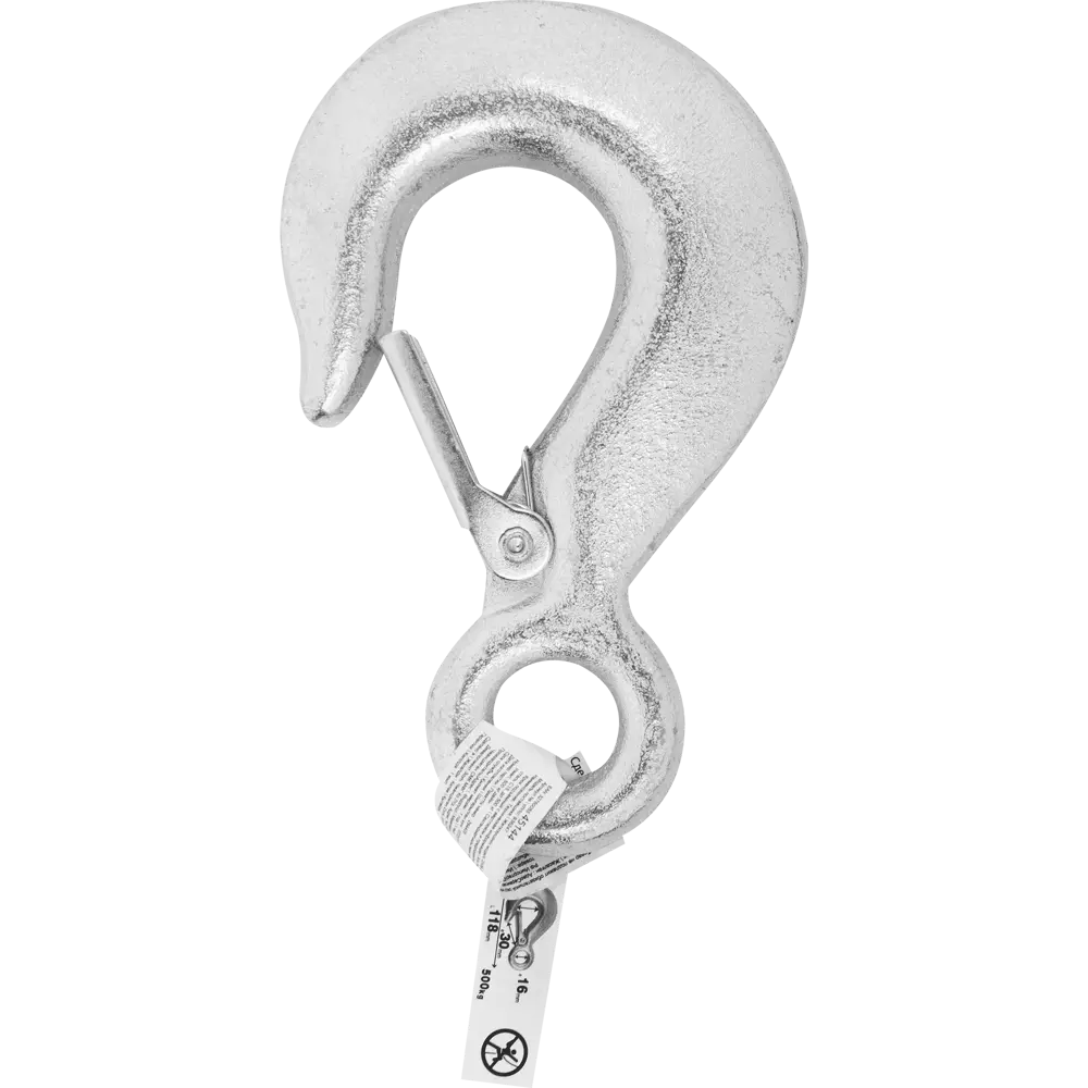 Крюк с предохранителем подъёмный Standers, до 500 кг STLM-2070518 - Вид №1