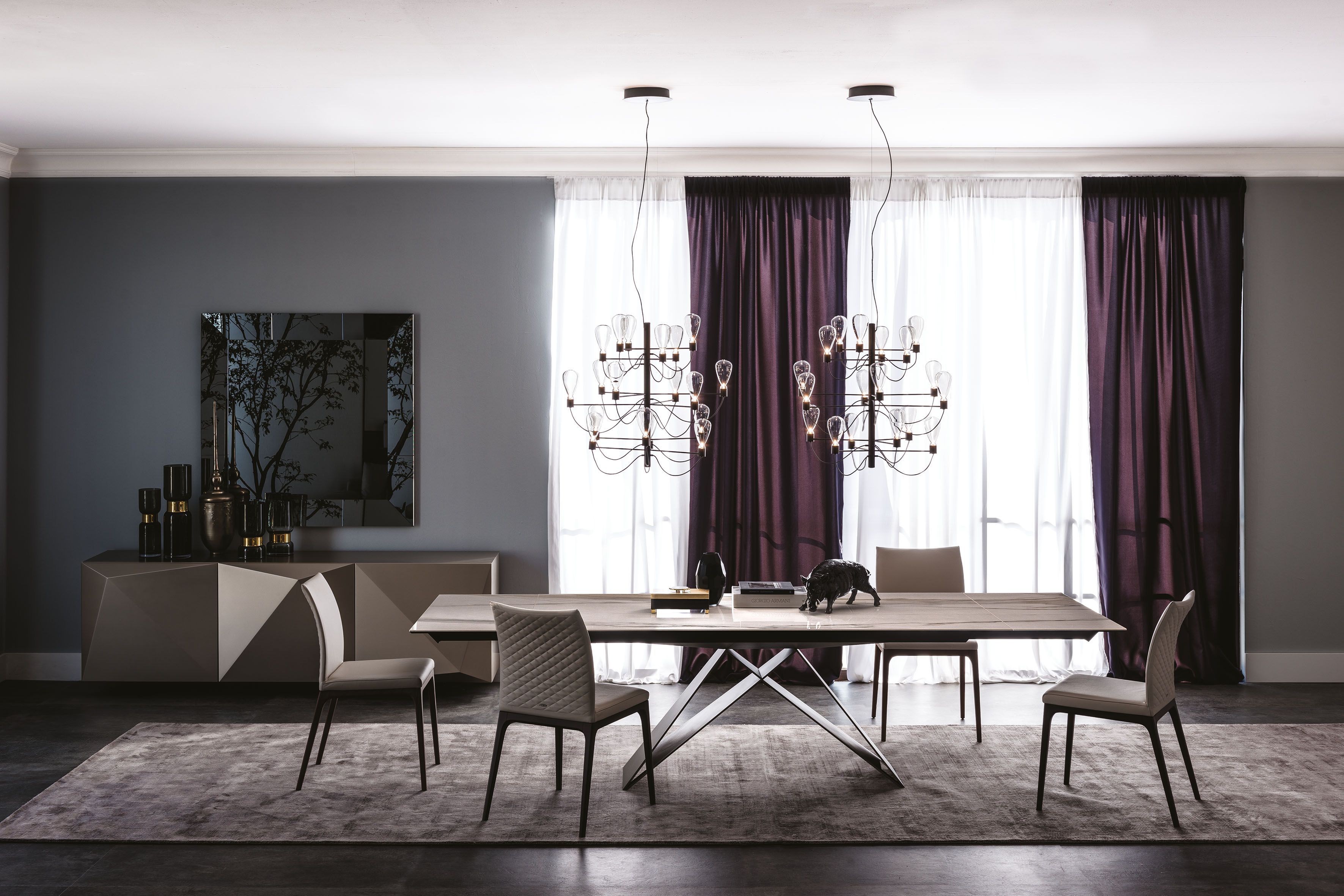 Керамический выдвижной прямоугольный стол Cattelan italia Premier ARCH-00150650 - Вид №4