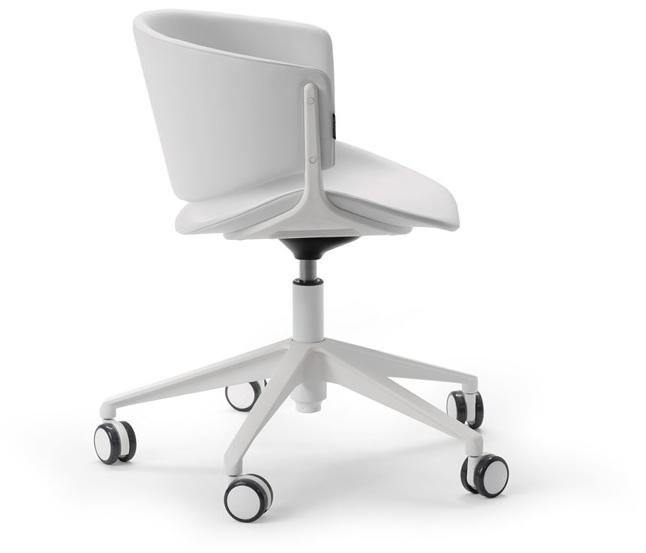 Offecct Кожаное вращающееся кресло с 5 спицами и колесами Phoenix sun-id-1445749 - Вид №2