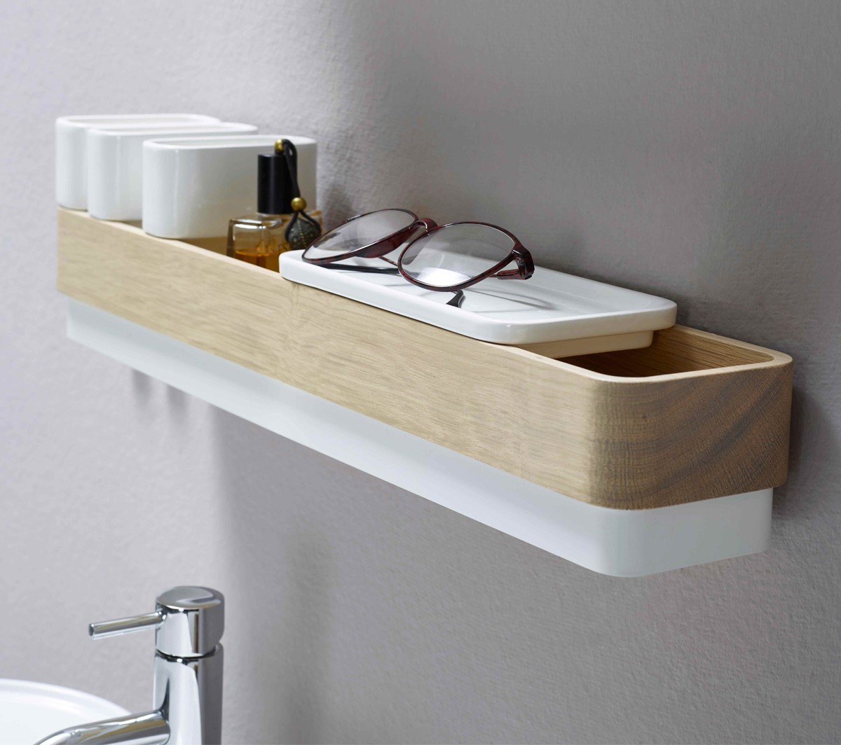 Ex.T ROW 105A Многофункциональная белая двойная рейка с аксессуарами EXROW105A/BI  - Вид №2