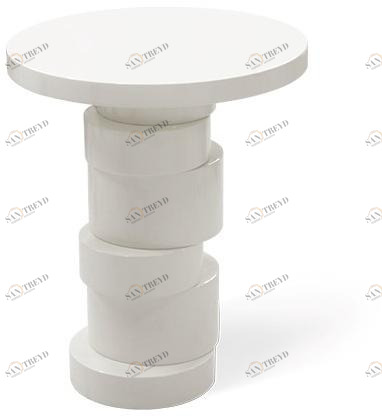 JOSÉ LEITE DE CASTRO Высокий круглый деревянный журнальный столик  12903780 