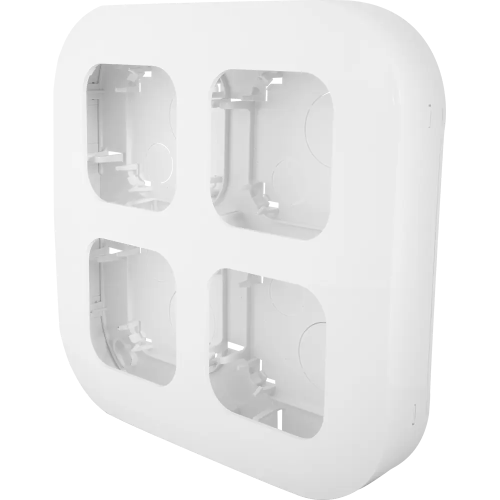 Установочный блок Legrand Quteo 4 поста открытого монтажа, цвет белый STLM-2099624 - Вид №1
