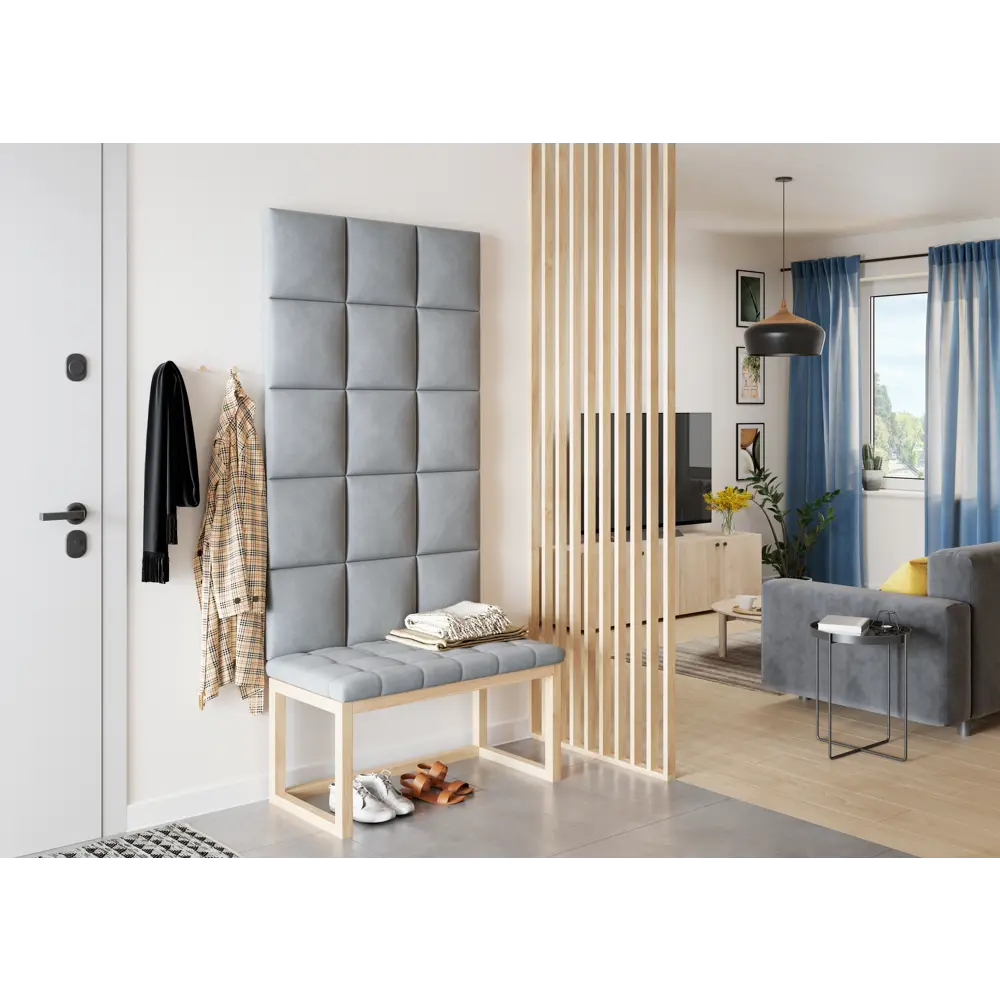 Панель тканевая Vilo 300x300 мм цвет серый Santreyd STLM-2154572 - Вид №1