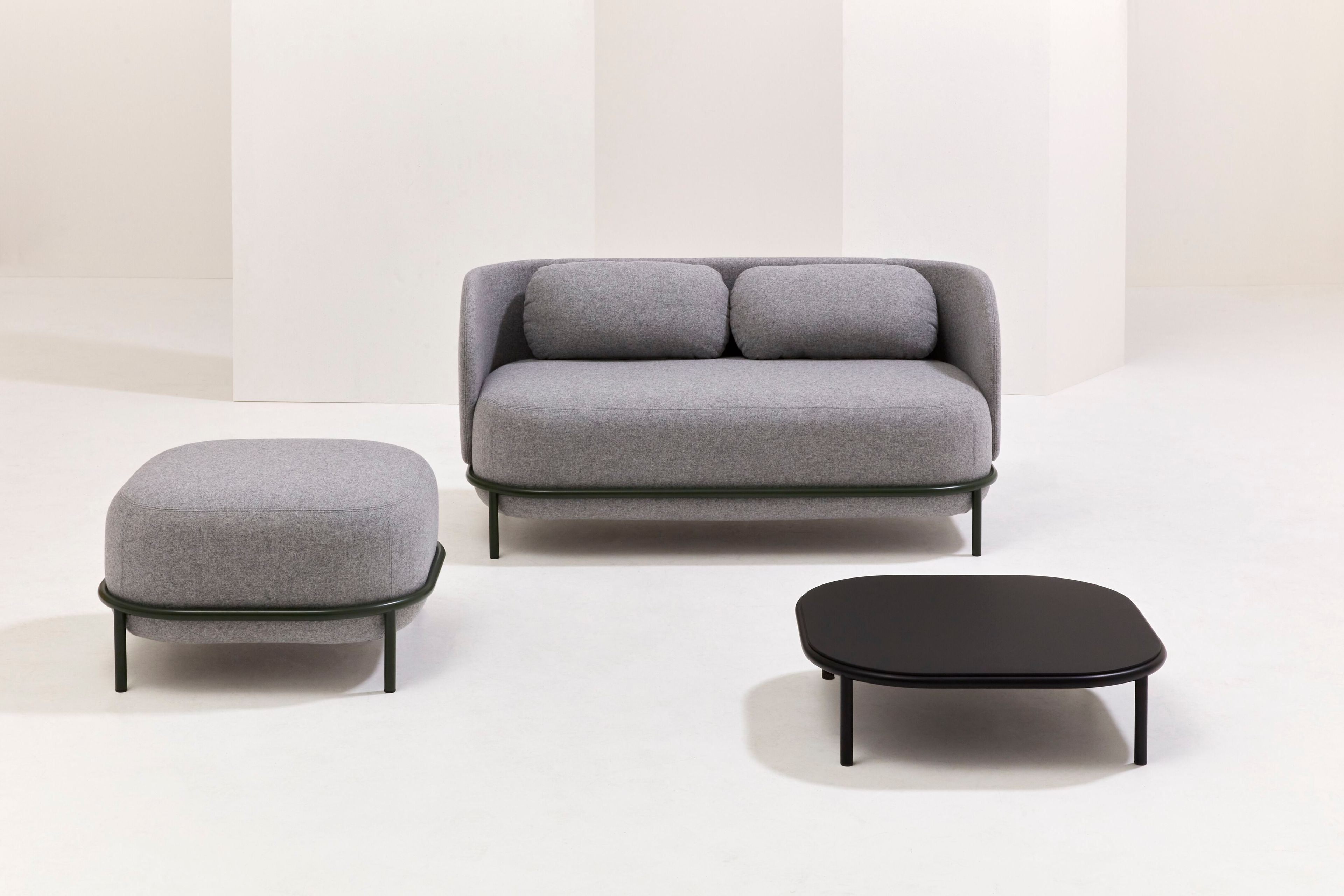 2-местный металлический линейный диван Billiani Bold ARCH-00125347 - Вид №1