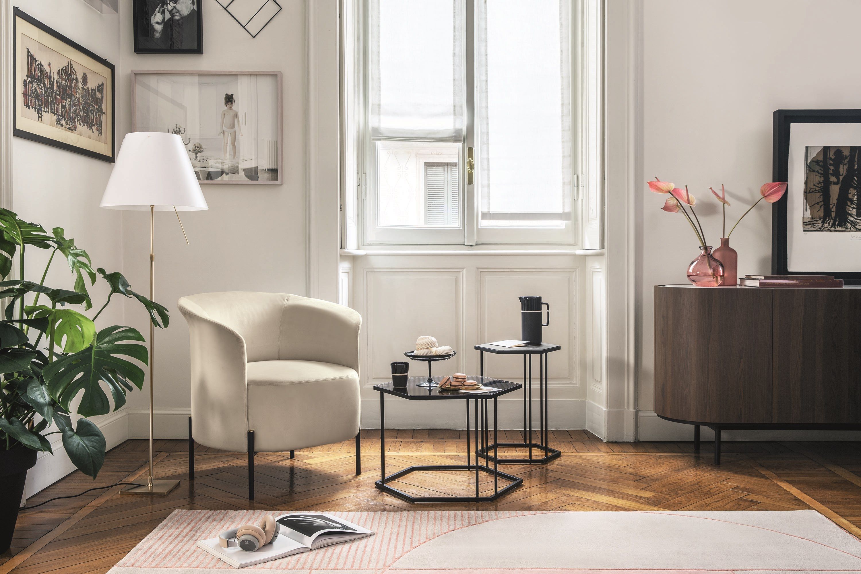 Тканевое кресло с подлокотниками Calligaris RENDEZ VOUS ARCH-00140773 - Вид №1