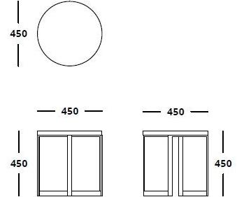 HMD INTERIORS Сервисный стол по контракту из дерева и металла Moon sun-id-1511995 - Вид №5