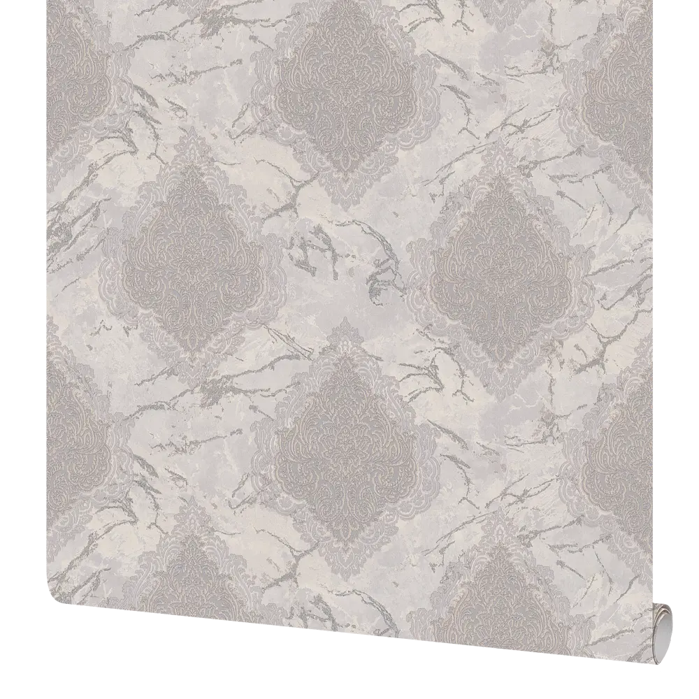 Обои флизелиновые Euro Decor Sultan светло-серые 1.06 м 7135-11 89111974 STLM-2093714