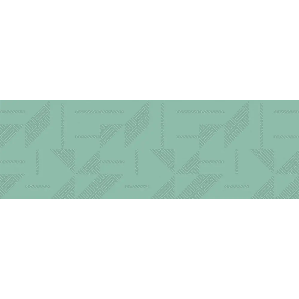 Плитка настенная Керамин Сонет 2Д 25x75 см 1.69 м² матовая цвет зеленый STLM-2051580