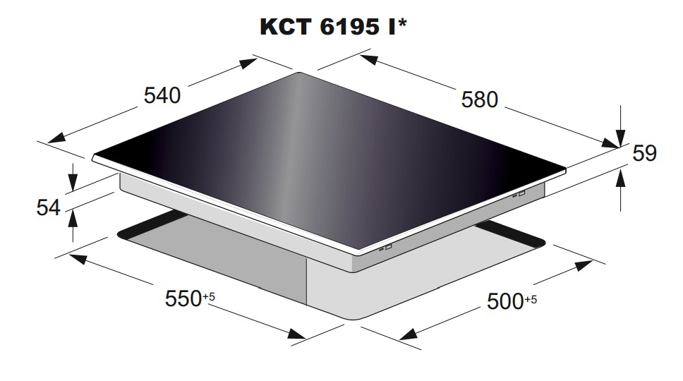 9229083 Индукционная варочная поверхность Kaiser KCT 6195 IElfEm STDN-0098007 - Вид №6