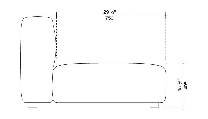 Модульный тканевый диван Lema NIVEAUX ARCH-00043141 - Вид №15
