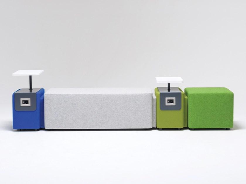 Ersa Модульный модульный квадратный пуф из ткани Carnival sun-id-1379261 - Вид №6