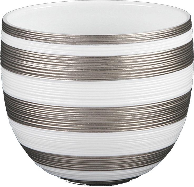 60614 JL Coquet Кульбито 180мл "Хемисфер.Узкие полосы" (платиновые) Фарфор 