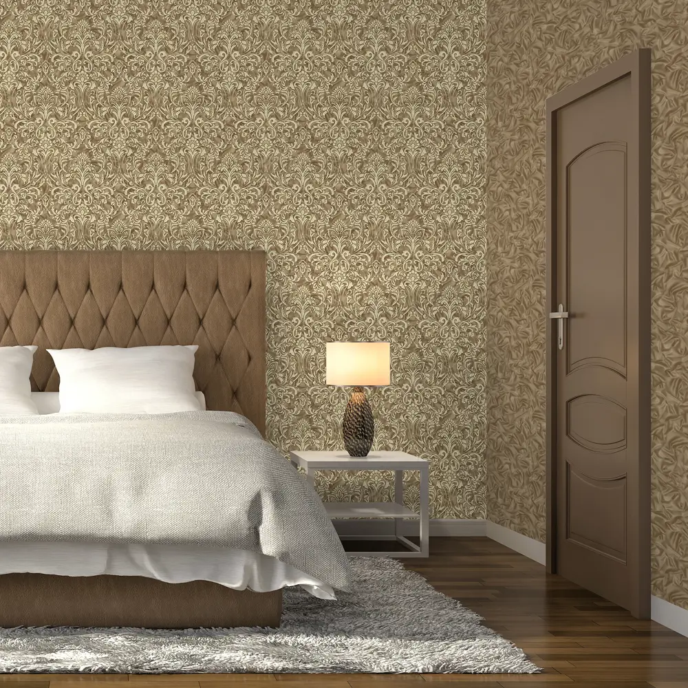 Обои флизелиновые 1,06х10 м цвет коричневый ED1118-12 81961331 STLM-2146417 EURO DECOR Жозефина - Вид №4