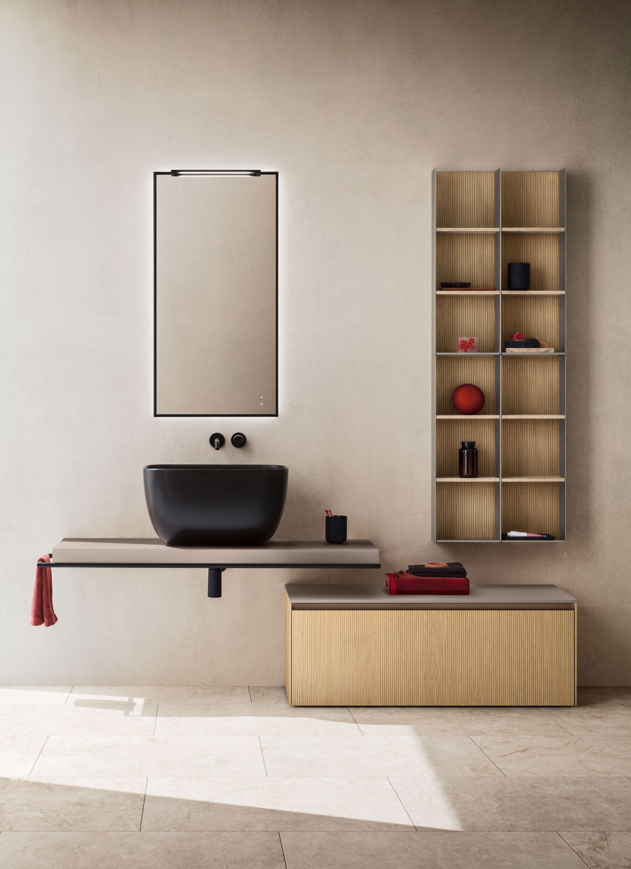 Термо текстурированный двойной умывальник ARBLU Dress System ARCH-00012725 - Вид №1