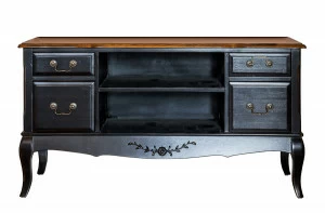 Тумба под телевизор черная с ящиками Belveder ДОМАШНЯЯ ОБСТАНОВКА BELVEDER 115712 Черный