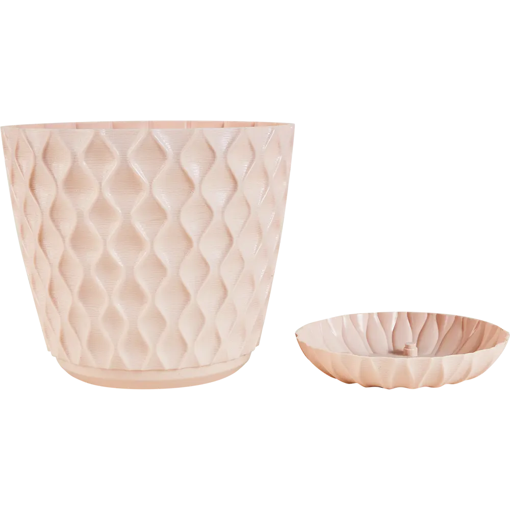 Горшок цветочный Ingreen Wave ø17.5 h16 см v2.5 л пластик английская роза STLM-2016152 - Вид №1