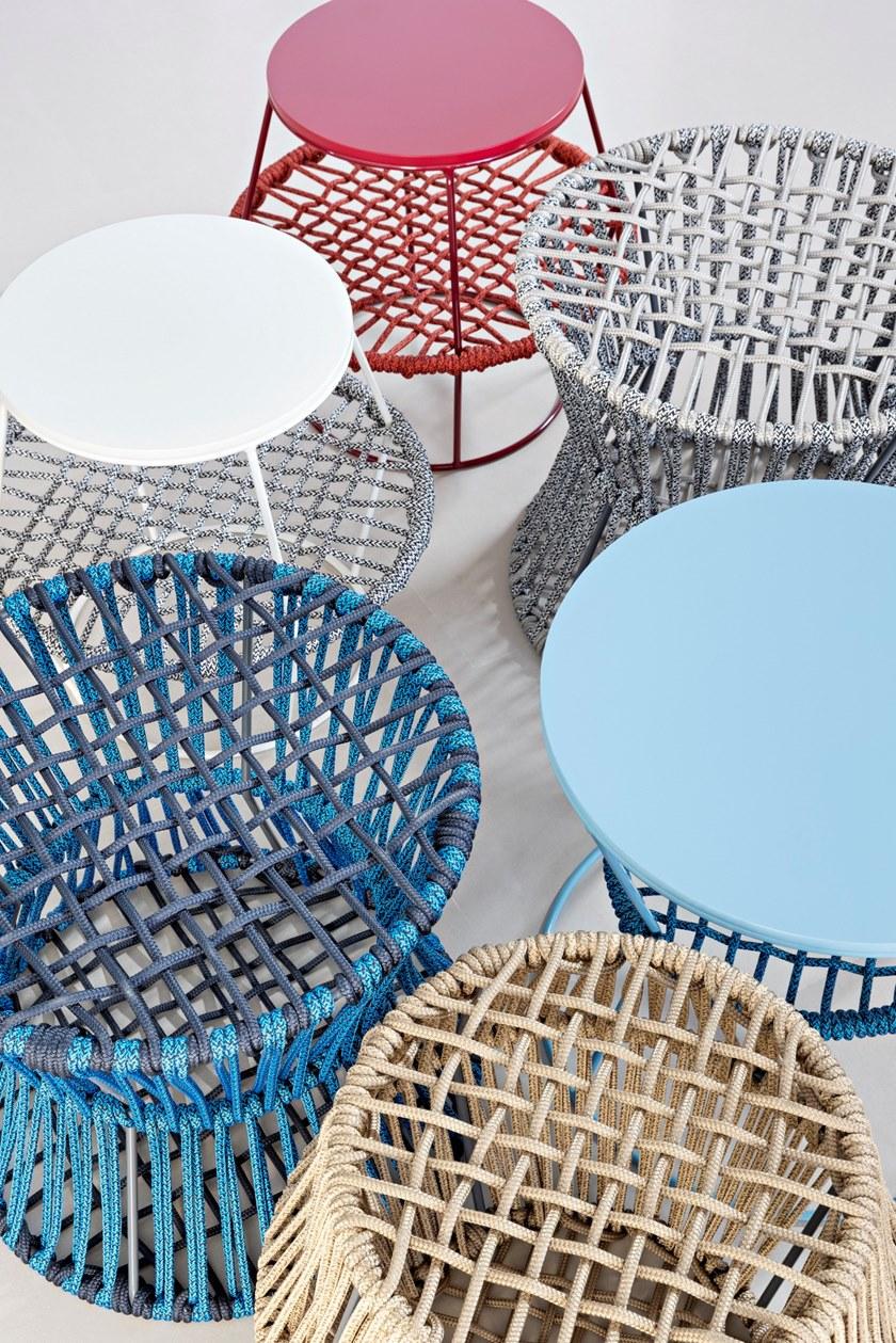 Saba Italia Круглый табурет на веревке из полиэстера Ziggy sun-id-1416687 - Вид №4