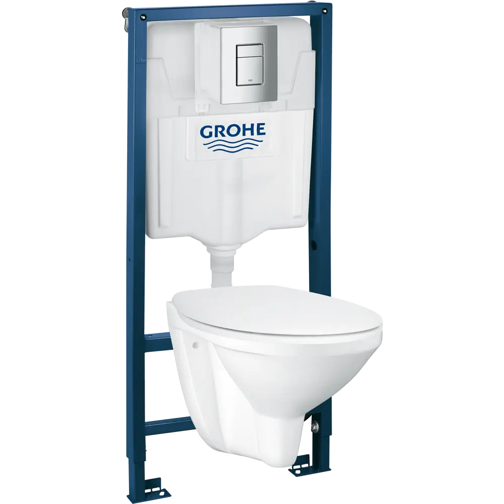Комплект инсталляция с унитазом и кнопкой Grohe Solido 82714847 STLM-2025658