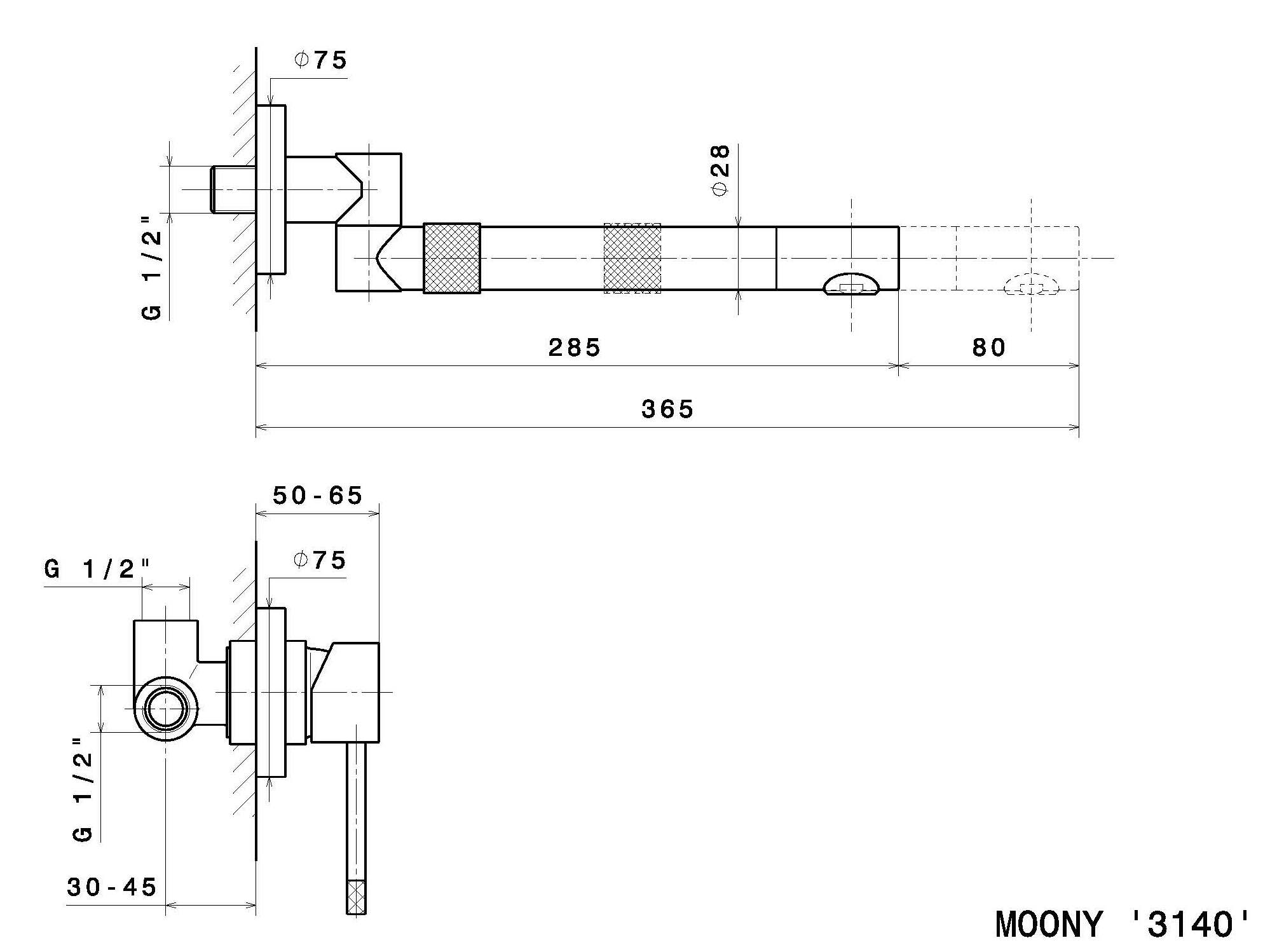 Смеситель для кухни с 2 отверстиями Newform MOONY ARCH-00018760 - Вид №2